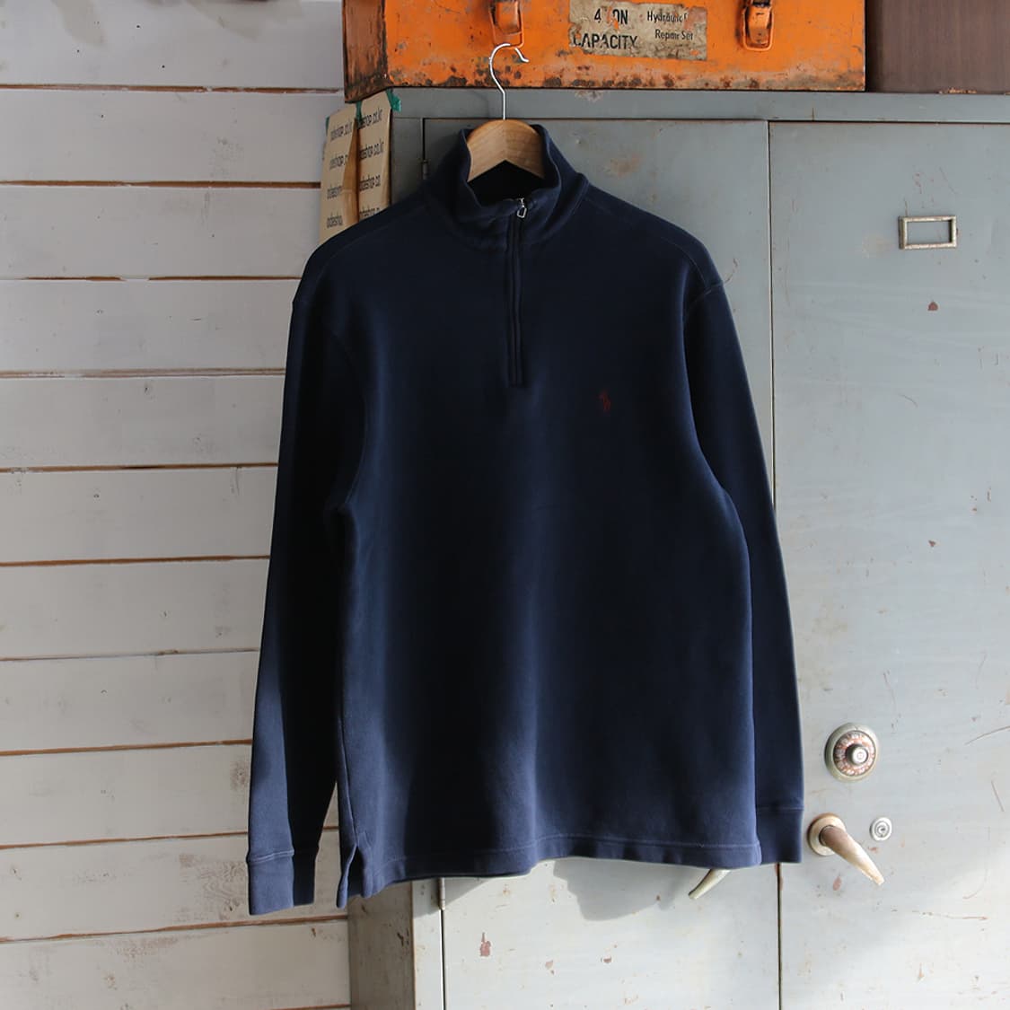 (착용컷) 폴로 랄프로렌 코튼 하프 집업 니트 (남성용 100) 상품이미지3