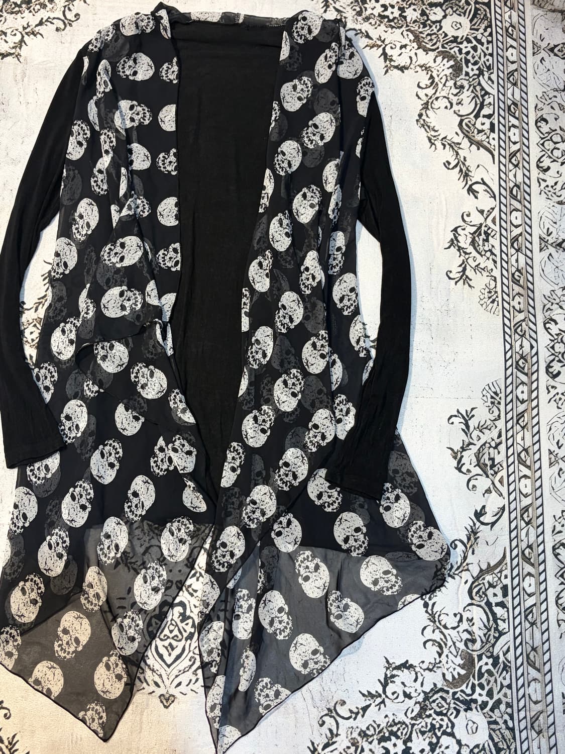 Gothic See-through Layered cardigan 상품이미지6