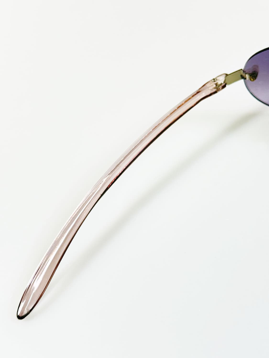 90s 무테 오벌 프레임 퍼플 틴트 빈티지 선글라스 상품이미지7