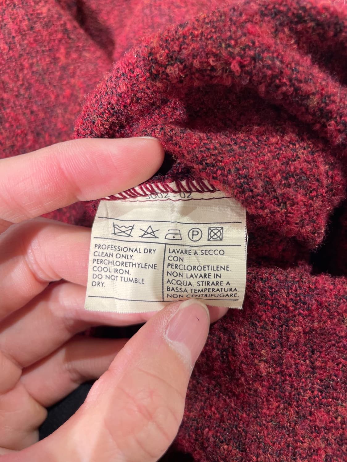 살바토레 페라가모 딥 레드 울 셋업 상품이미지10