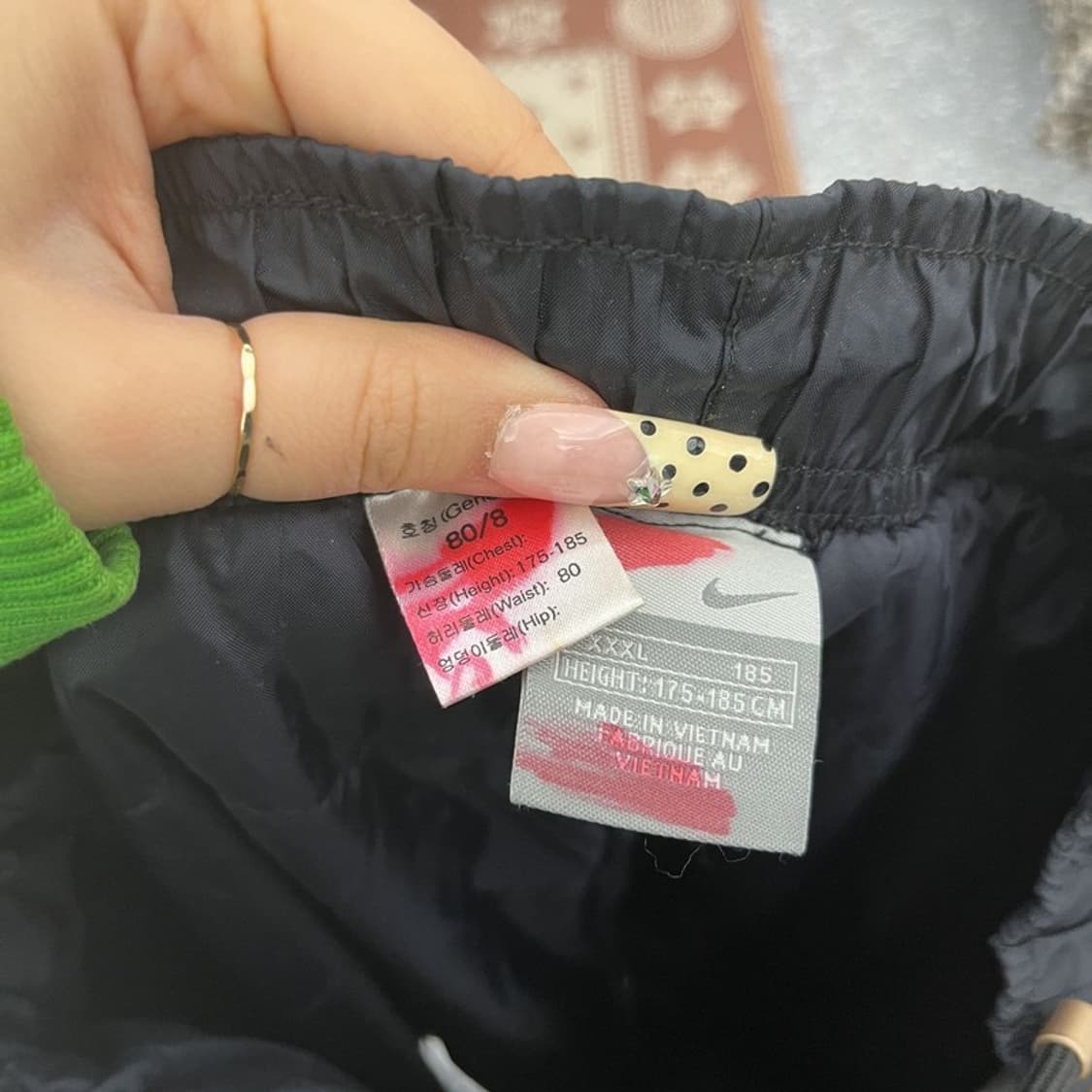 나이키 올드스쿨 레트로 와이드조거 바람막이 트랙팬츠 XXXL C09883 상품이미지5