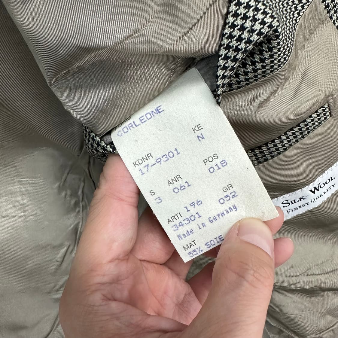 휴고보스 독일 정품 하운드투스 실크 울 자켓 상품이미지7