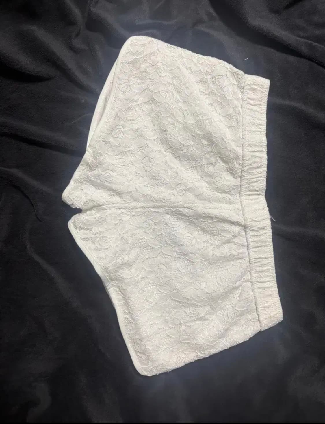 아베크롬비 로우라이즈마이크로숏츠반바지속바지 망사꽃무늬화이트빈티지y2k 상품이미지2