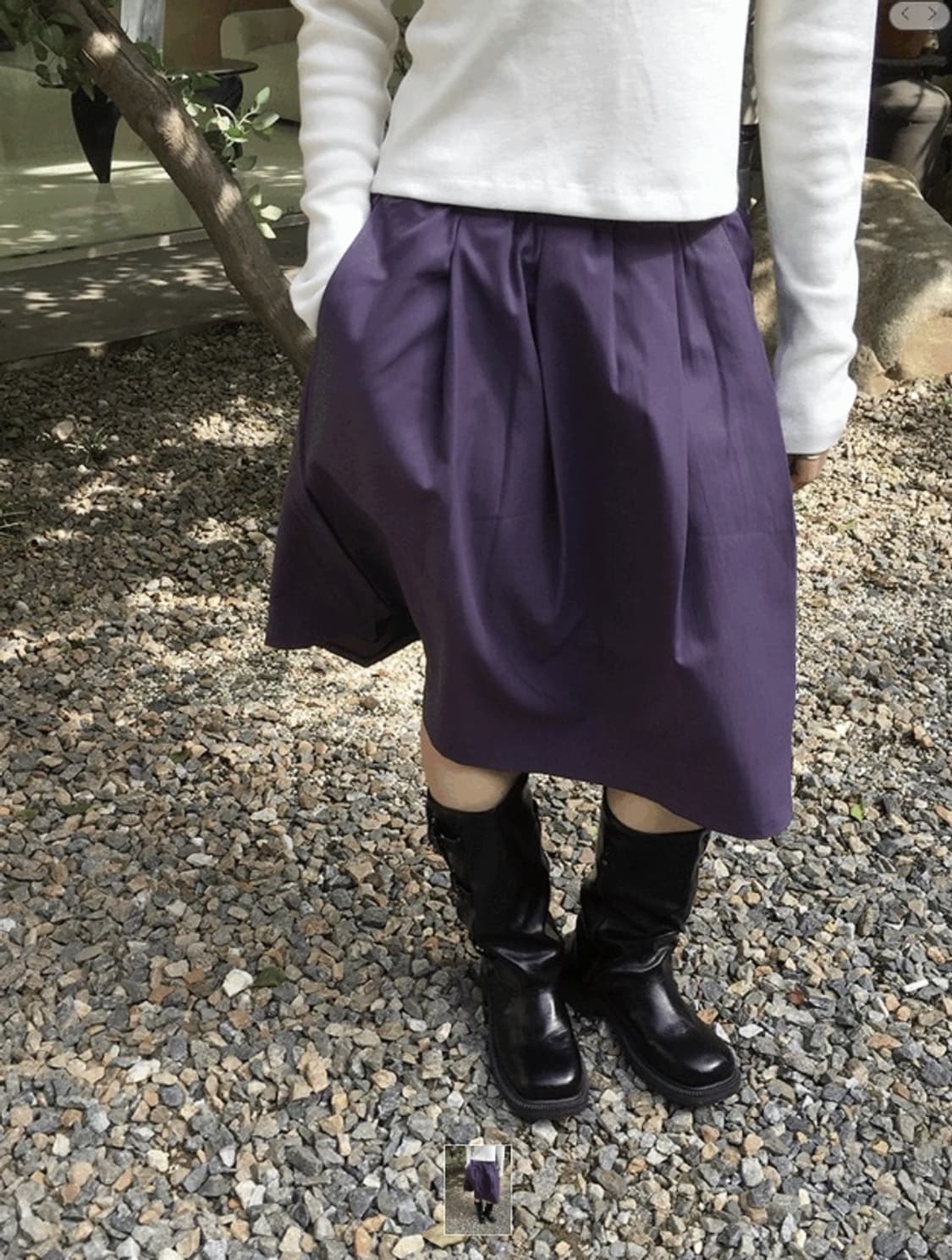 [새상품] 하우유 미디 스커트  상품이미지4