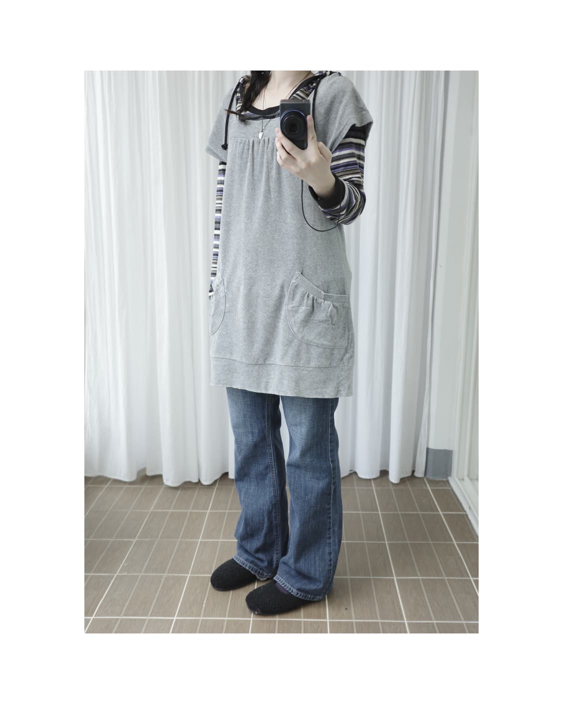 Stripe purple hoodie 상품이미지2