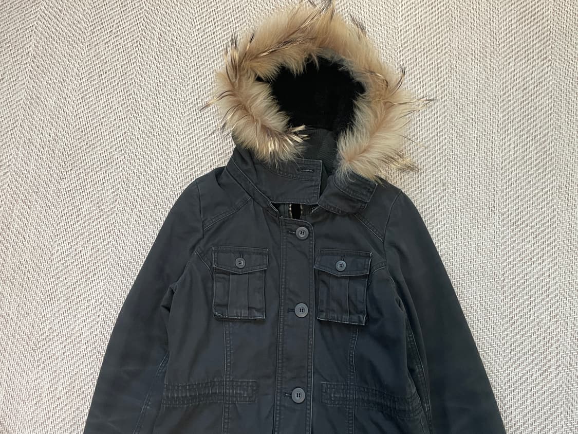 빈티지 밀러티리 퍼트리밍 파카  J04125 goa y2k 상품이미지4