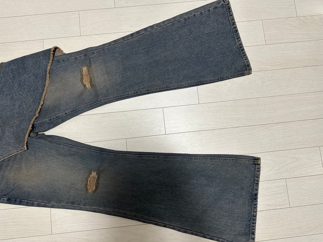 아이필럭키 Denim Bootscut skirt pants 상품이미지3