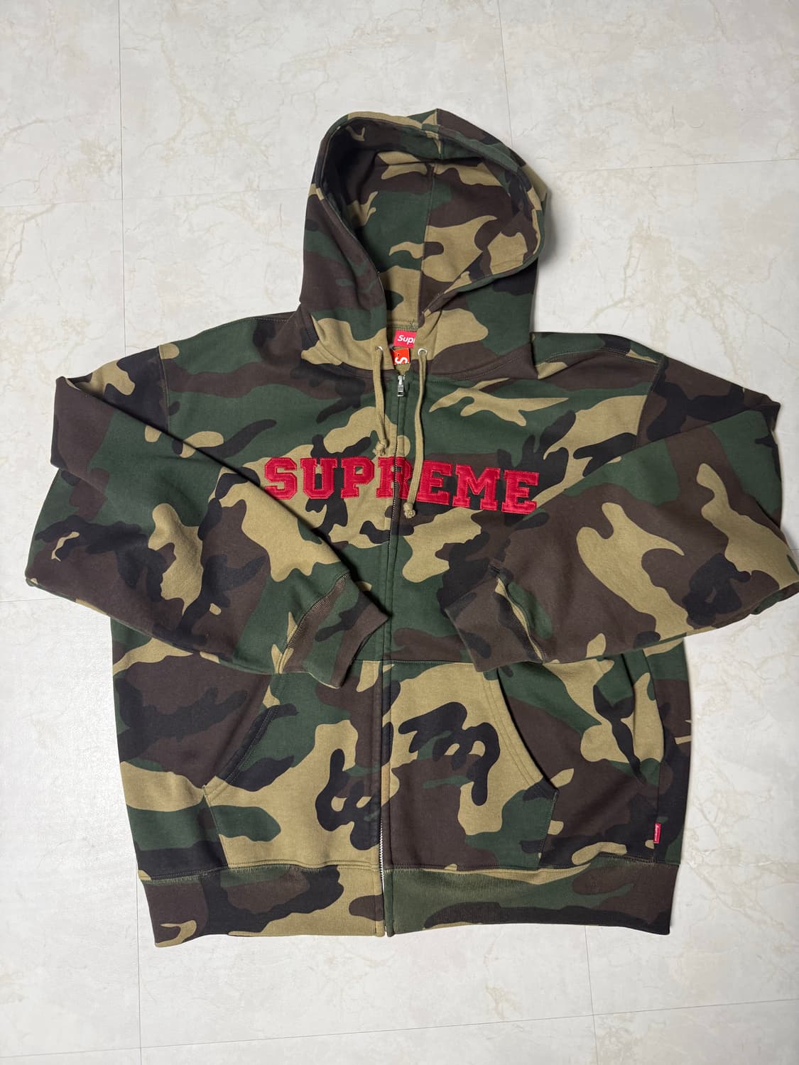 슈프림 카모 후드집업 L 상품이미지1