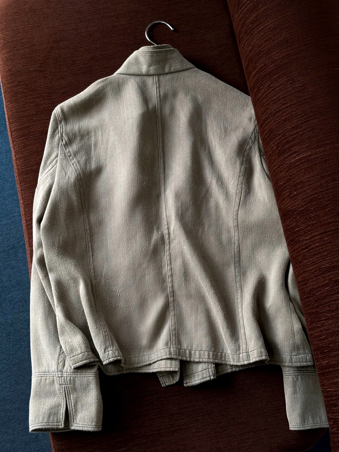 Double collar herringbone pattern short  상품이미지5