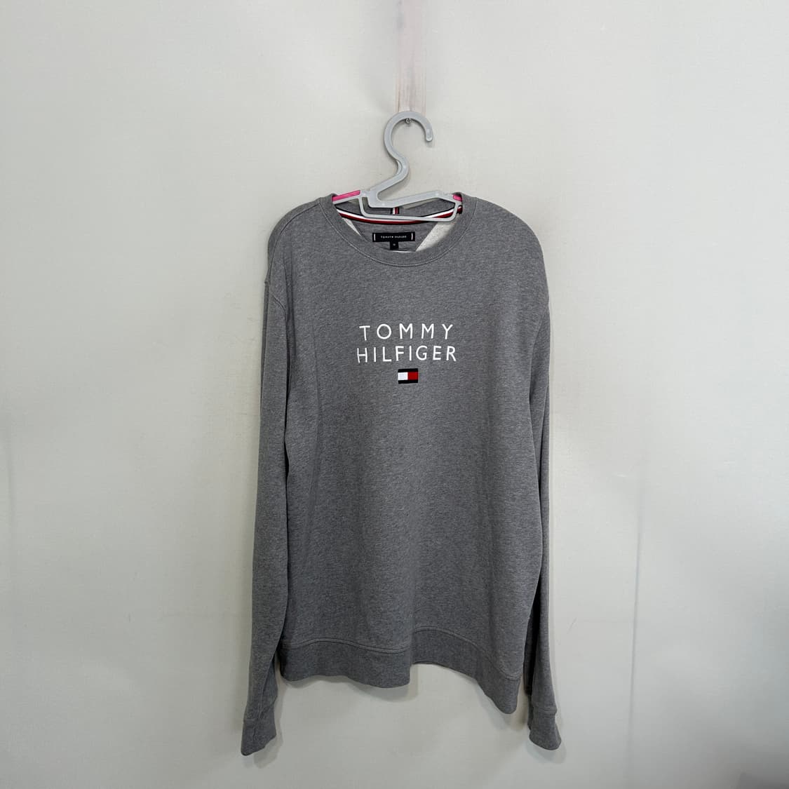 타미힐피거 남성 맨투맨 티셔츠 XL 그레이  상품이미지1