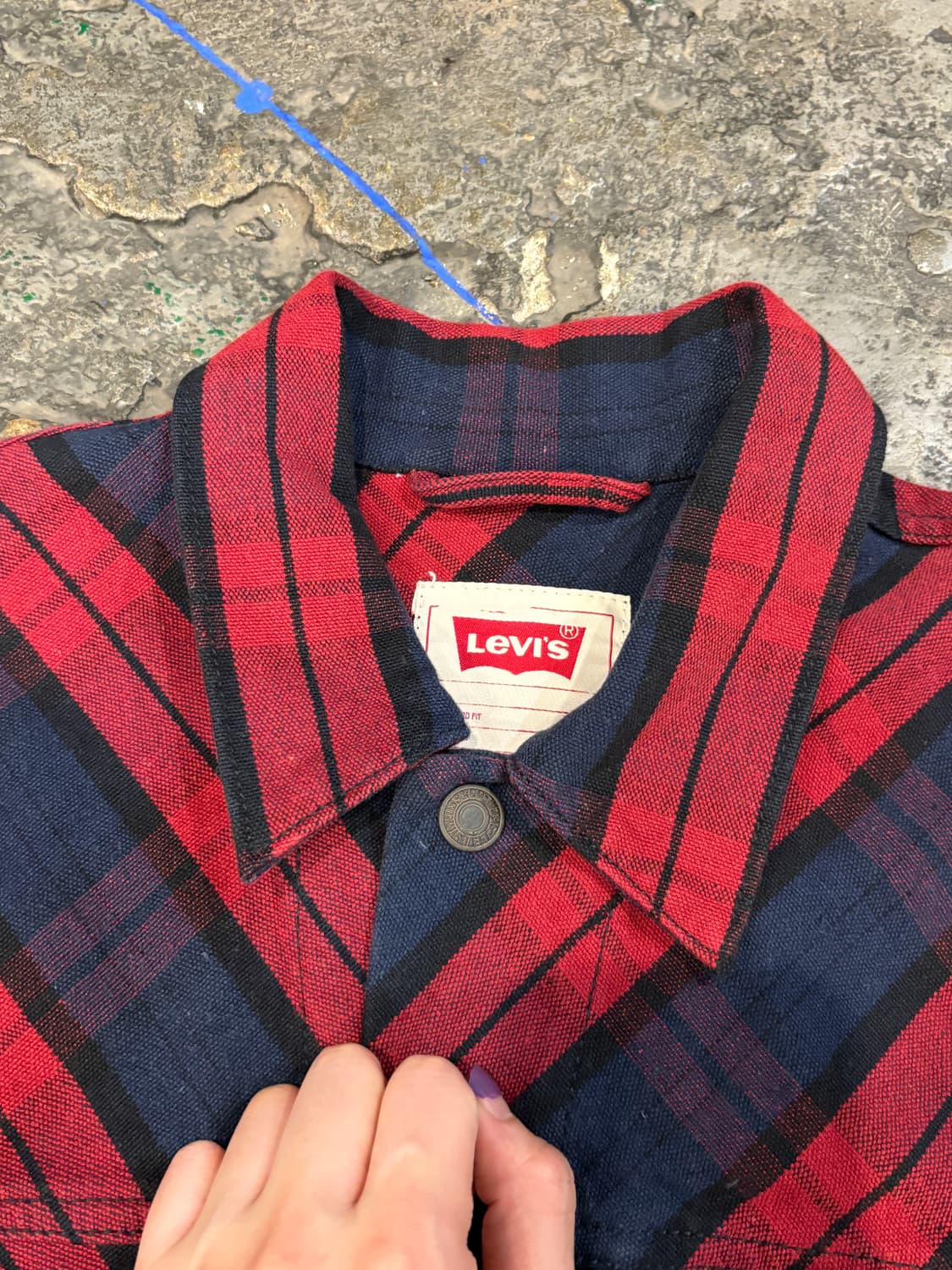 리바이스 레드 체크 자켓 상품이미지7