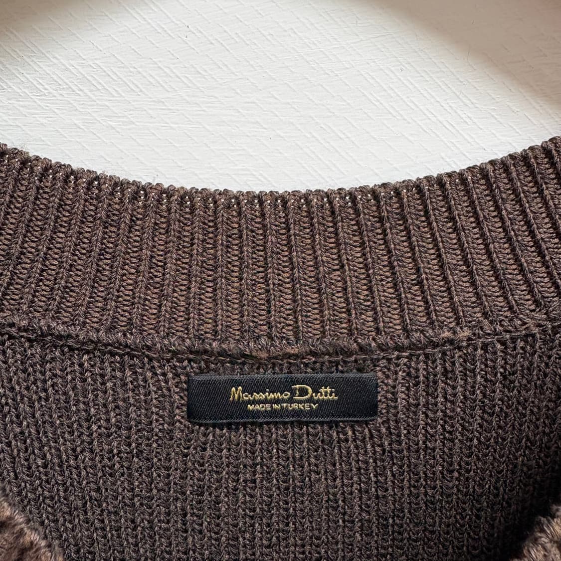 Massimo Dutti 마시모두띠 브라운 니트 탑 상품이미지2