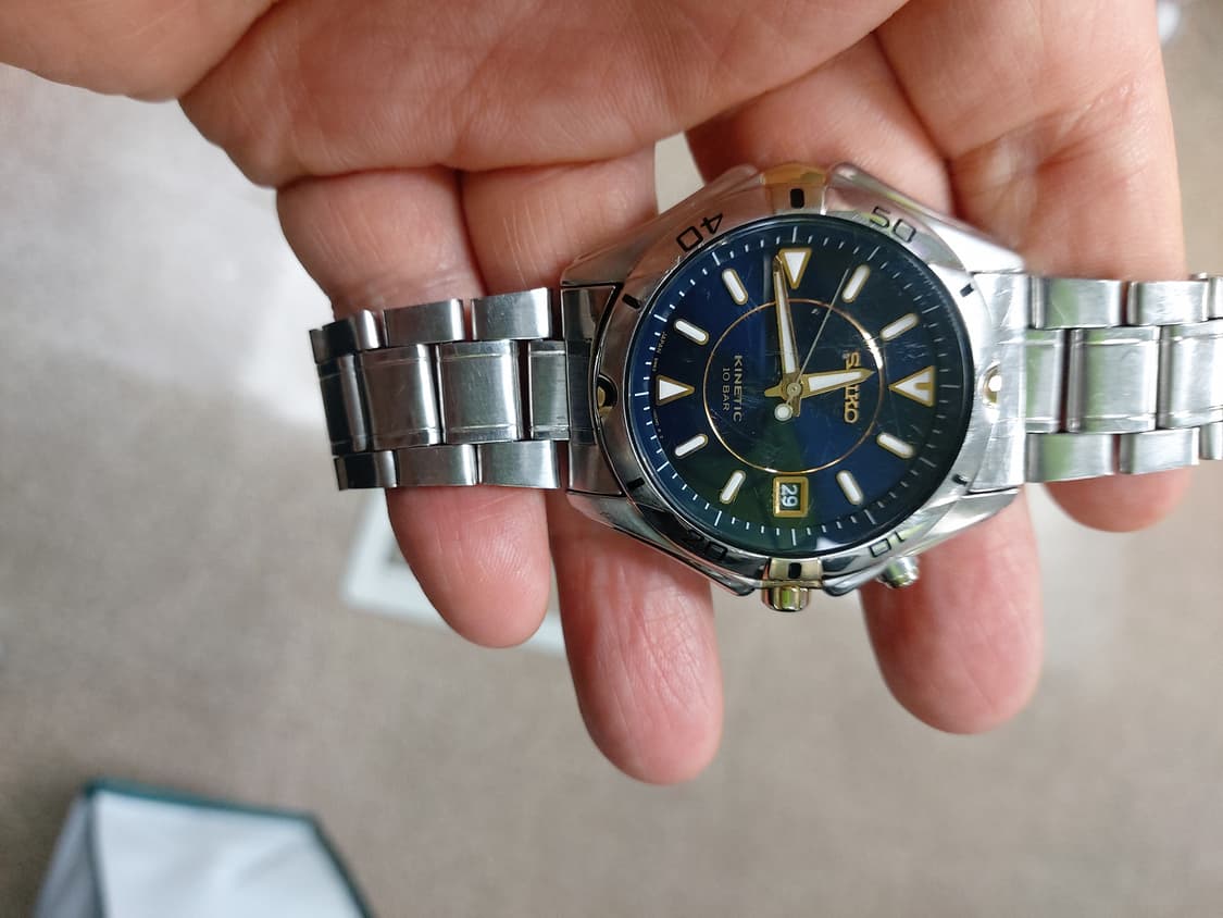 세이코 키네틱 무브먼트 메탈 시계  상품이미지1