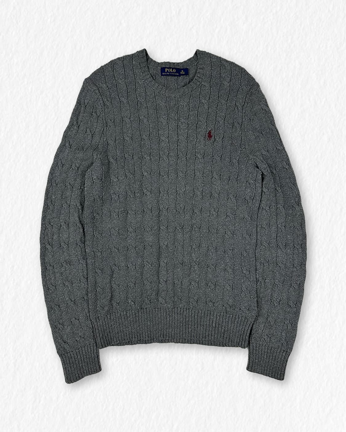 폴로랄프로렌 케이블 니트 그레이 상품이미지1