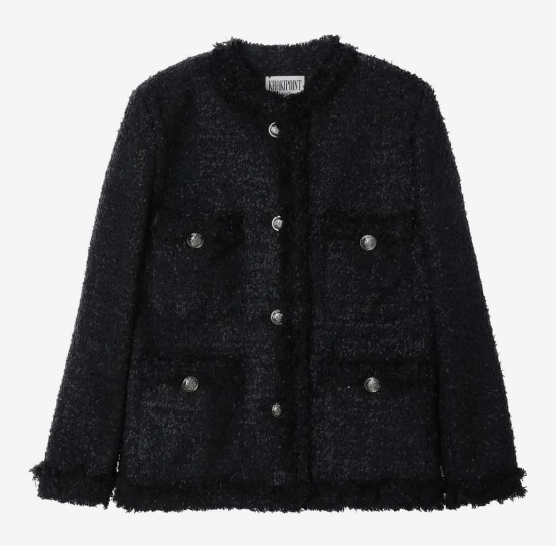 카키포인트 트위드 블랙 롱버전 ( 3/17 내 도착예정 ) 상품이미지1