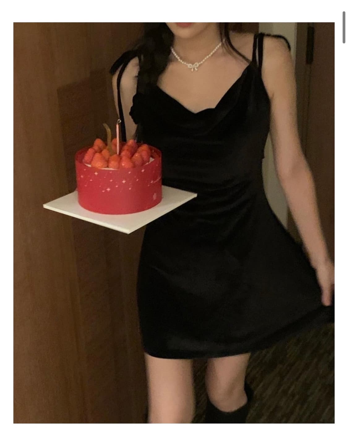 디어셀린 벨벳 원피스 상품이미지2