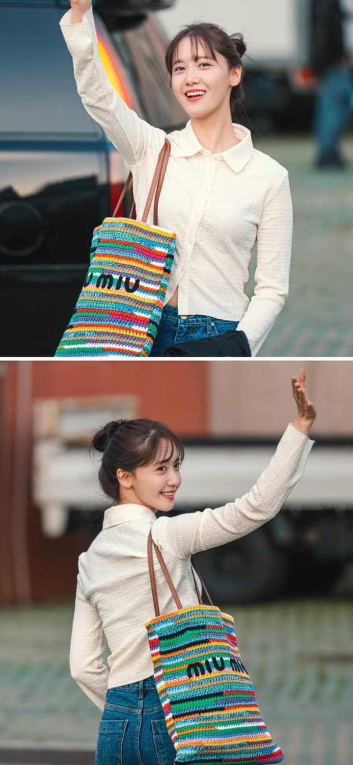 샵 CIDER 윤아 크롭 블랙 셔츠 L 상품이미지8
