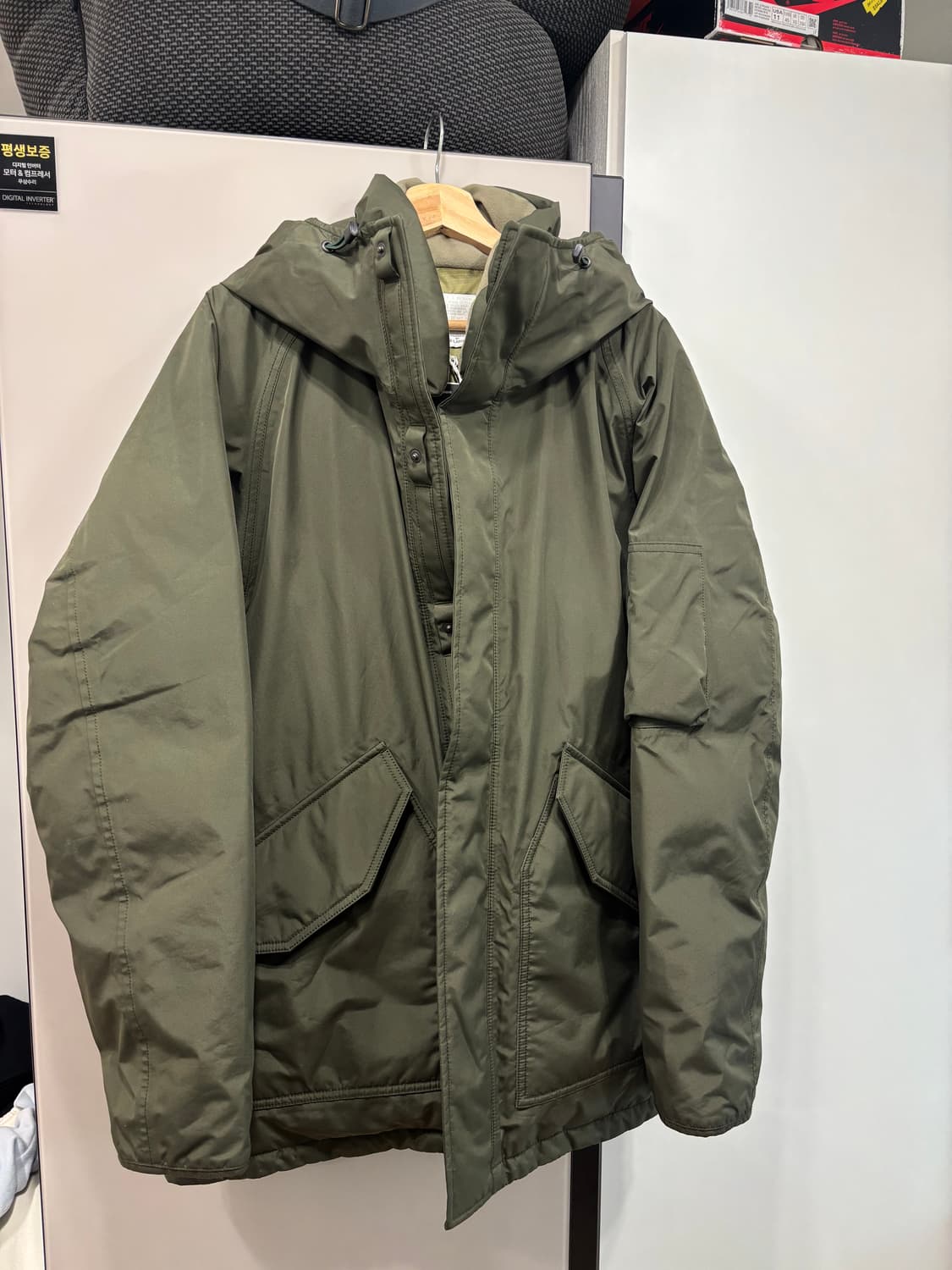 나나미카 다운코트 24fw 카키그린 사이즈xl 새상품 상품이미지1