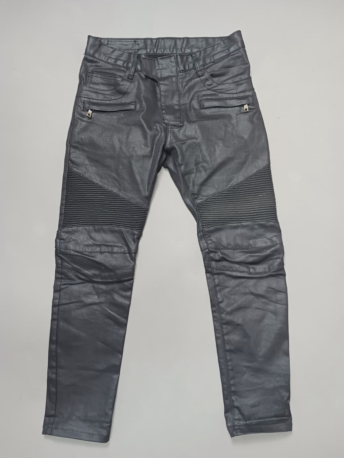 [30] 발망 블랙코팅 바이커진 청바지 상품이미지1