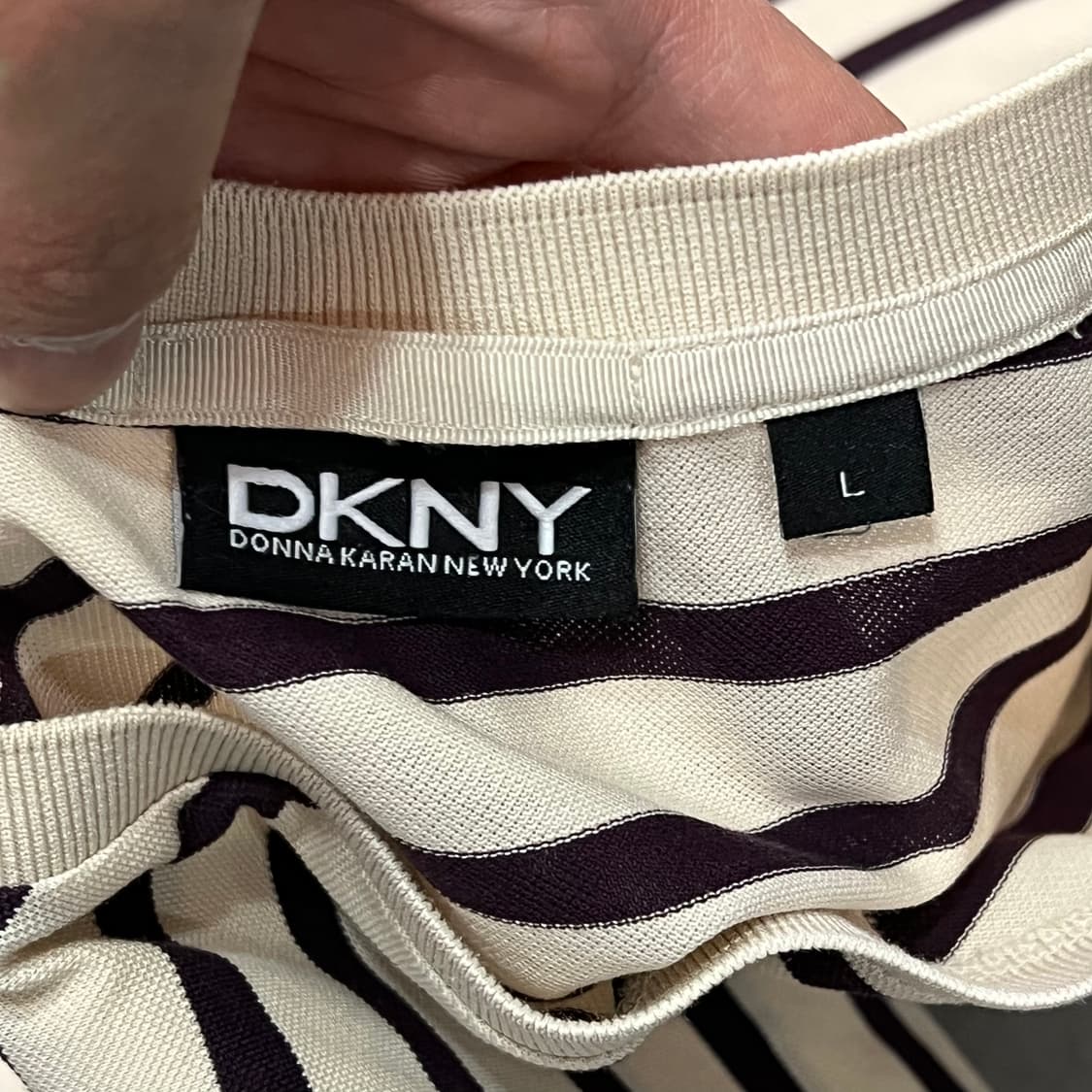  dkny 스트라이프 반팔티 y15951 상품이미지6