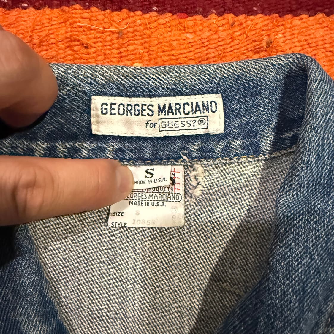 90‘s Guess by MARCIANO 청자켓 100-105 상품이미지4