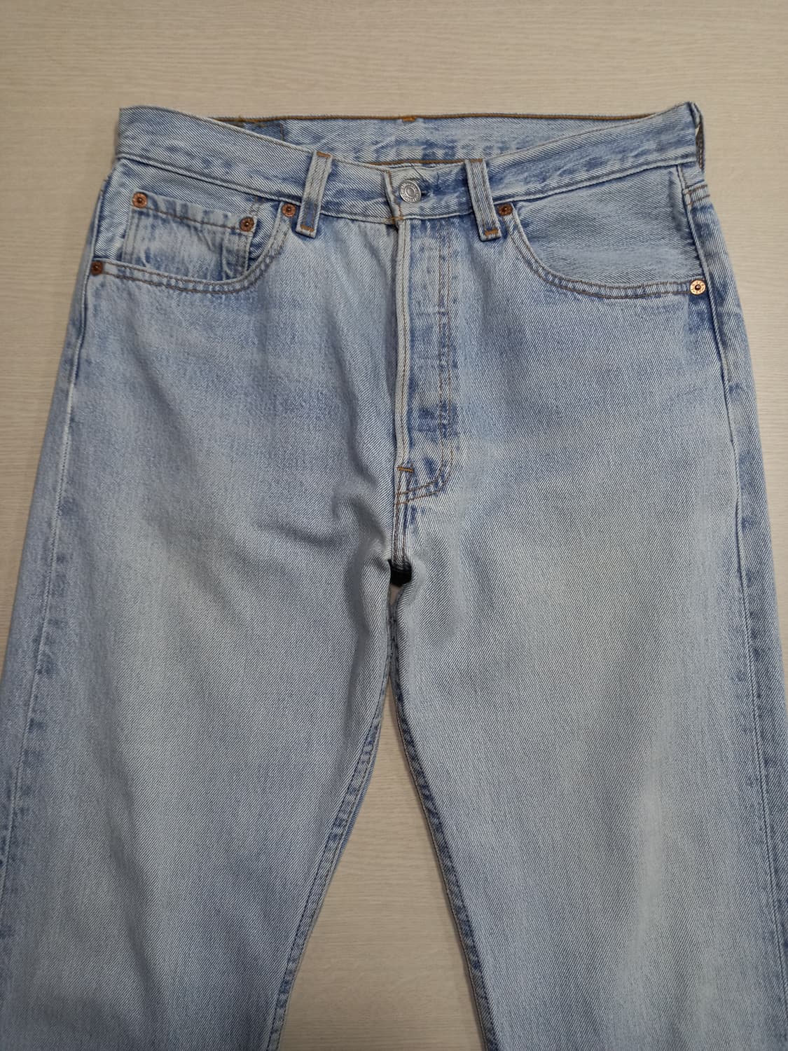 31 90's 리바이스501 여성용 일자진 연청 31-474 상품이미지3