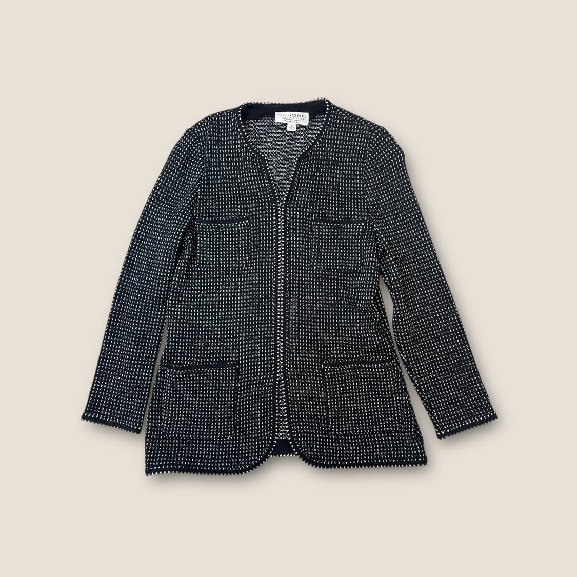 O097 세인트존 컬렉션 USA 니트 재킷 상품이미지1