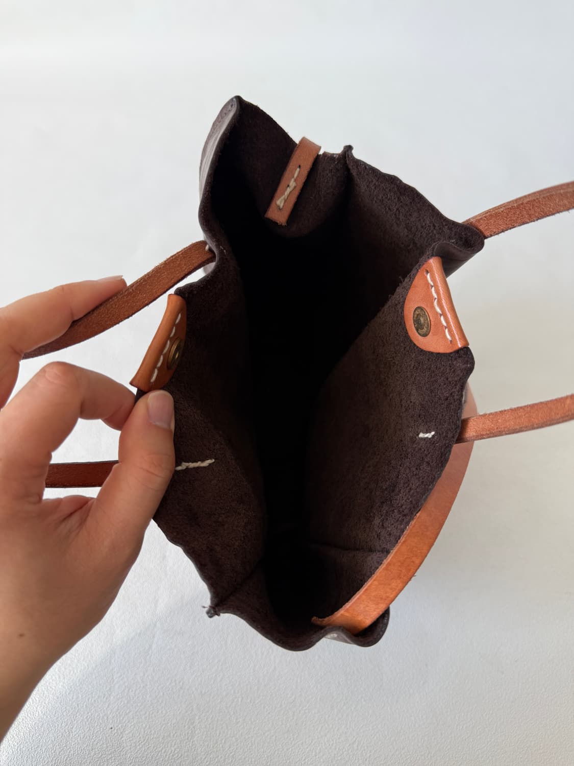 Pre owned 레더 토트 숄더백 상품이미지7