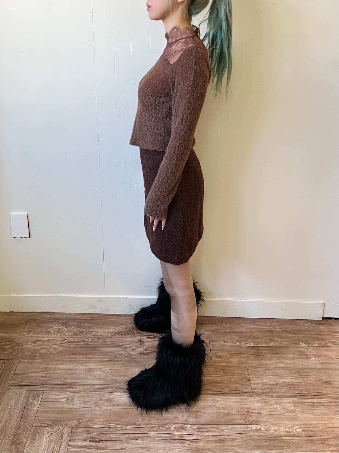 DAZY 시스루 터틀넥 상품이미지8