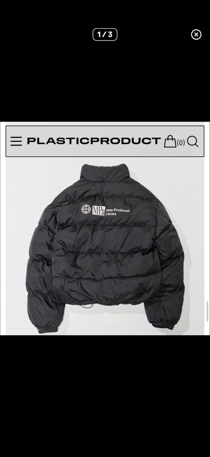 M) 플라스틱 프로덕트 mPa PUFFER (Black) 패딩 자켓  상품이미지1