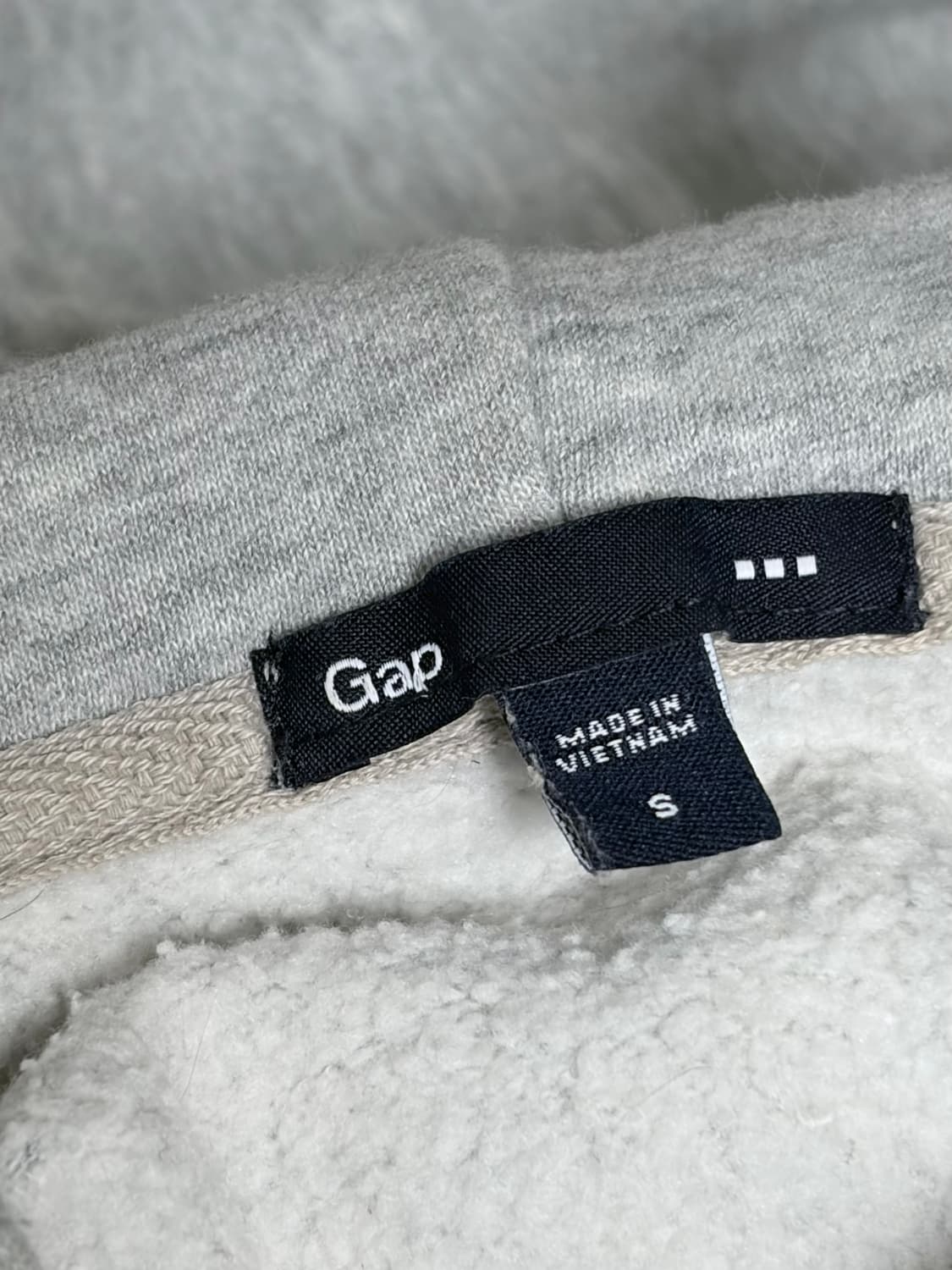 Gap 갭 그레이 핑크 빅 로고 후드 집업 S 상품이미지3