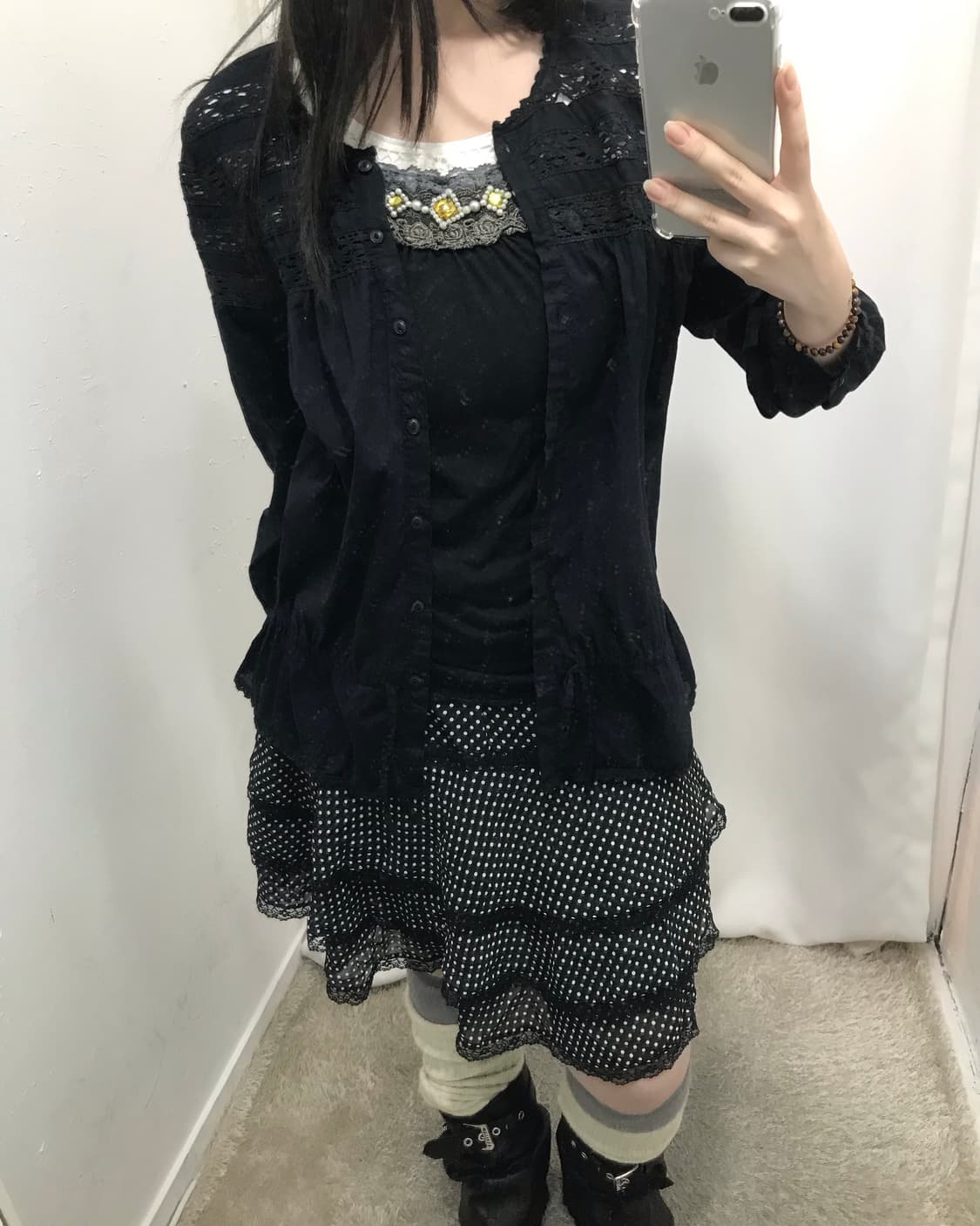 블랙 도트 코디 세트 🖤 상품이미지5