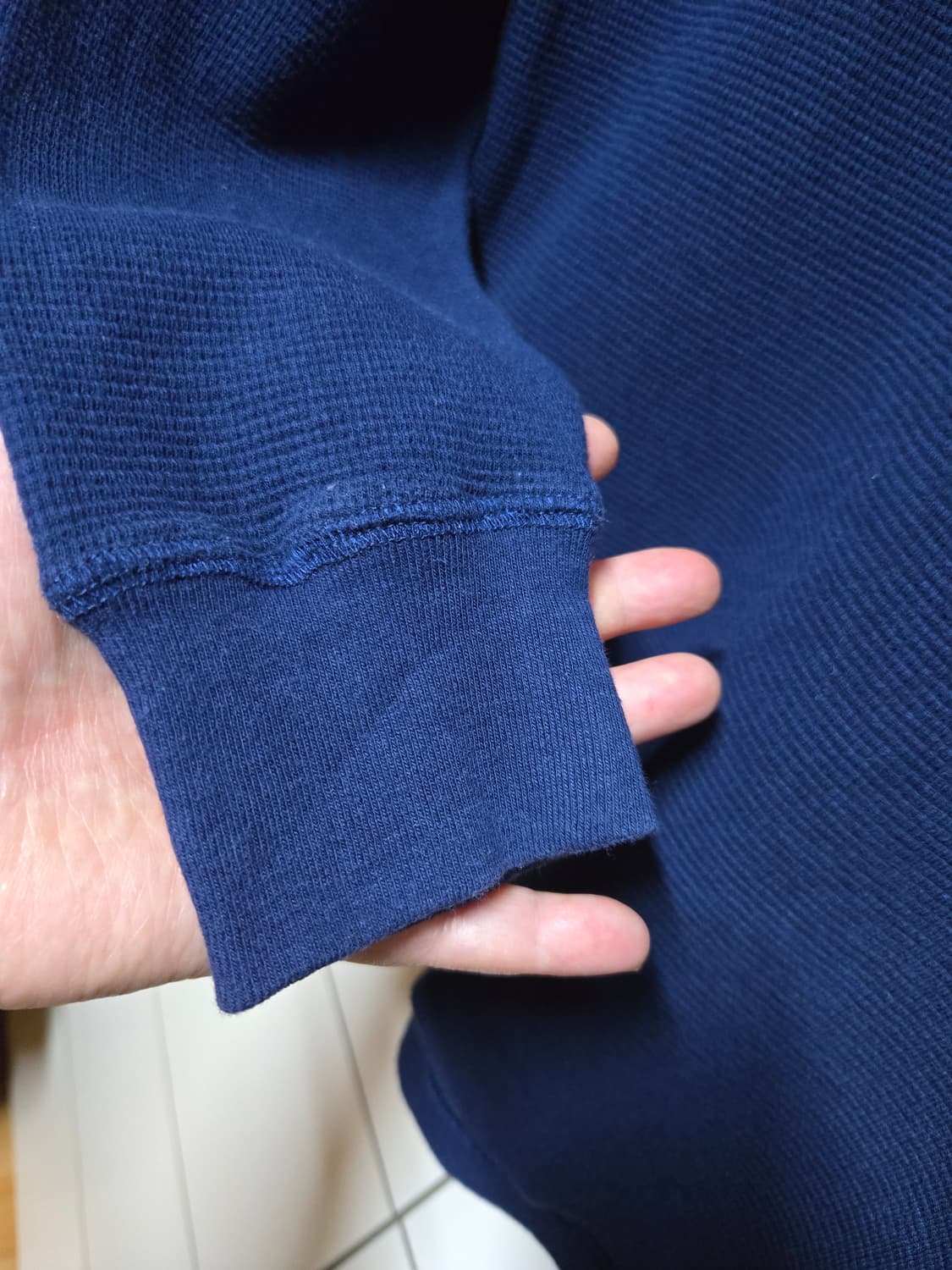 폴로 랄프로렌 와플 롱슬리브 티셔츠 (네이비) 상품이미지3