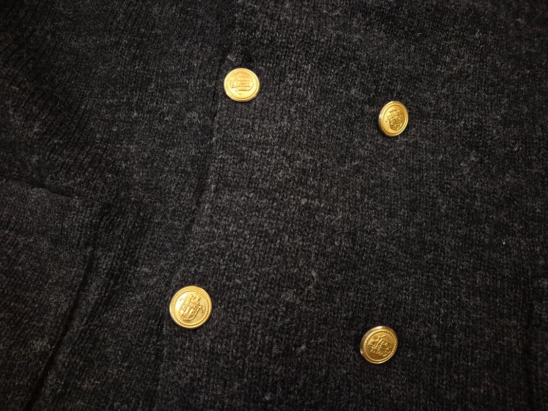 90s J PRESS 금장버튼 더블브레스트 가디건 상품이미지6