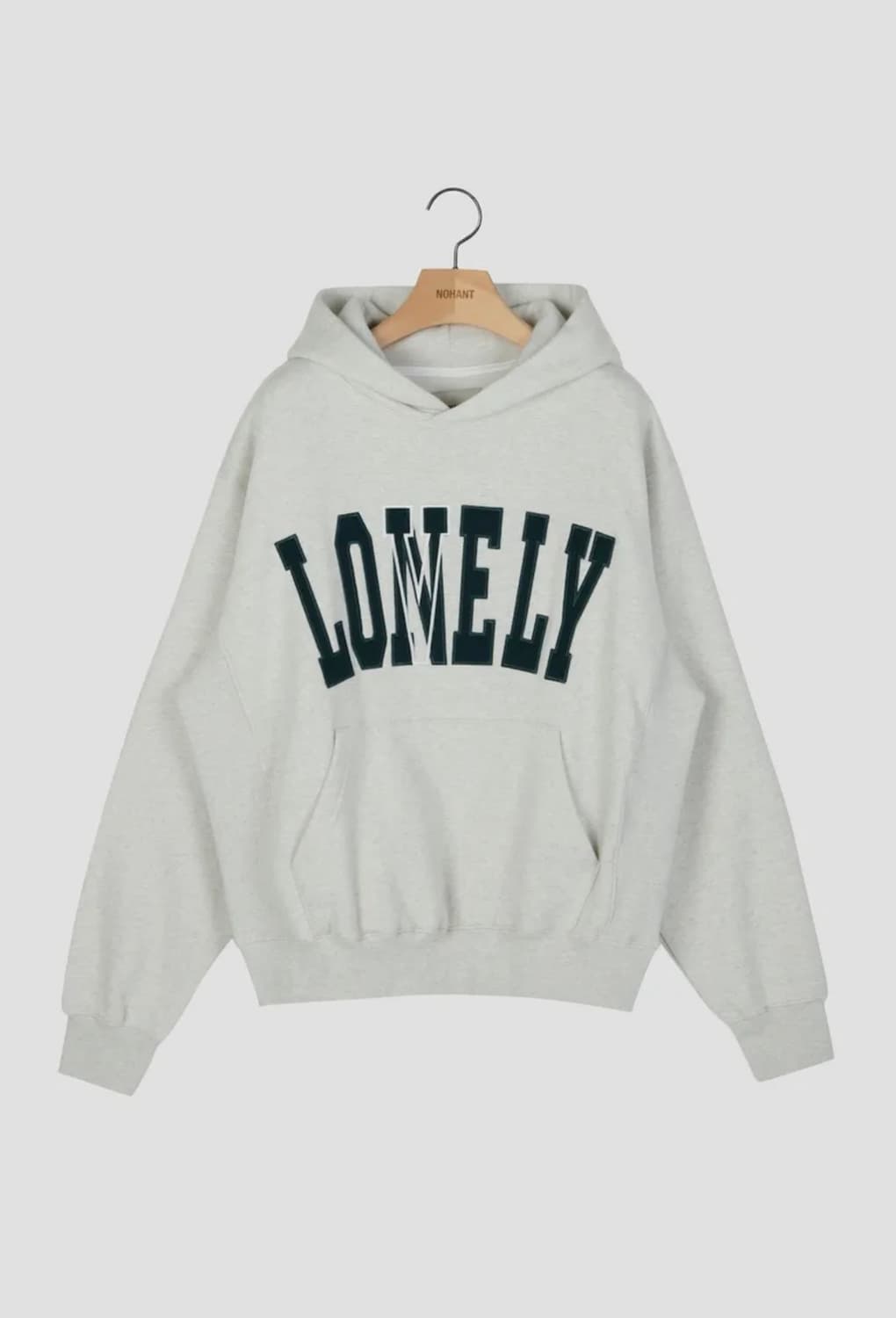 노앙 LONELY/LOVELY FELT HOODIE CREAM 상품이미지1