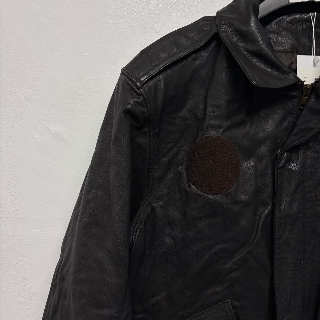 국군 플라이트 레더자켓 2 상품이미지3