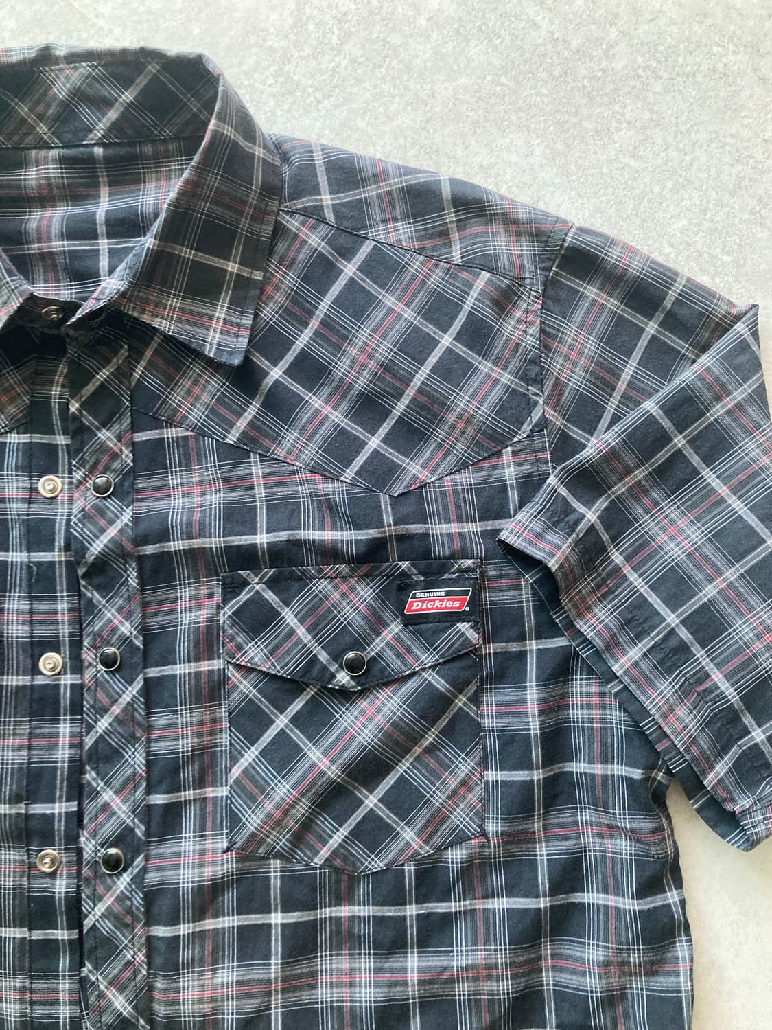 Dickies 디키즈 반팔 웨스턴 체크셔츠 상품이미지4