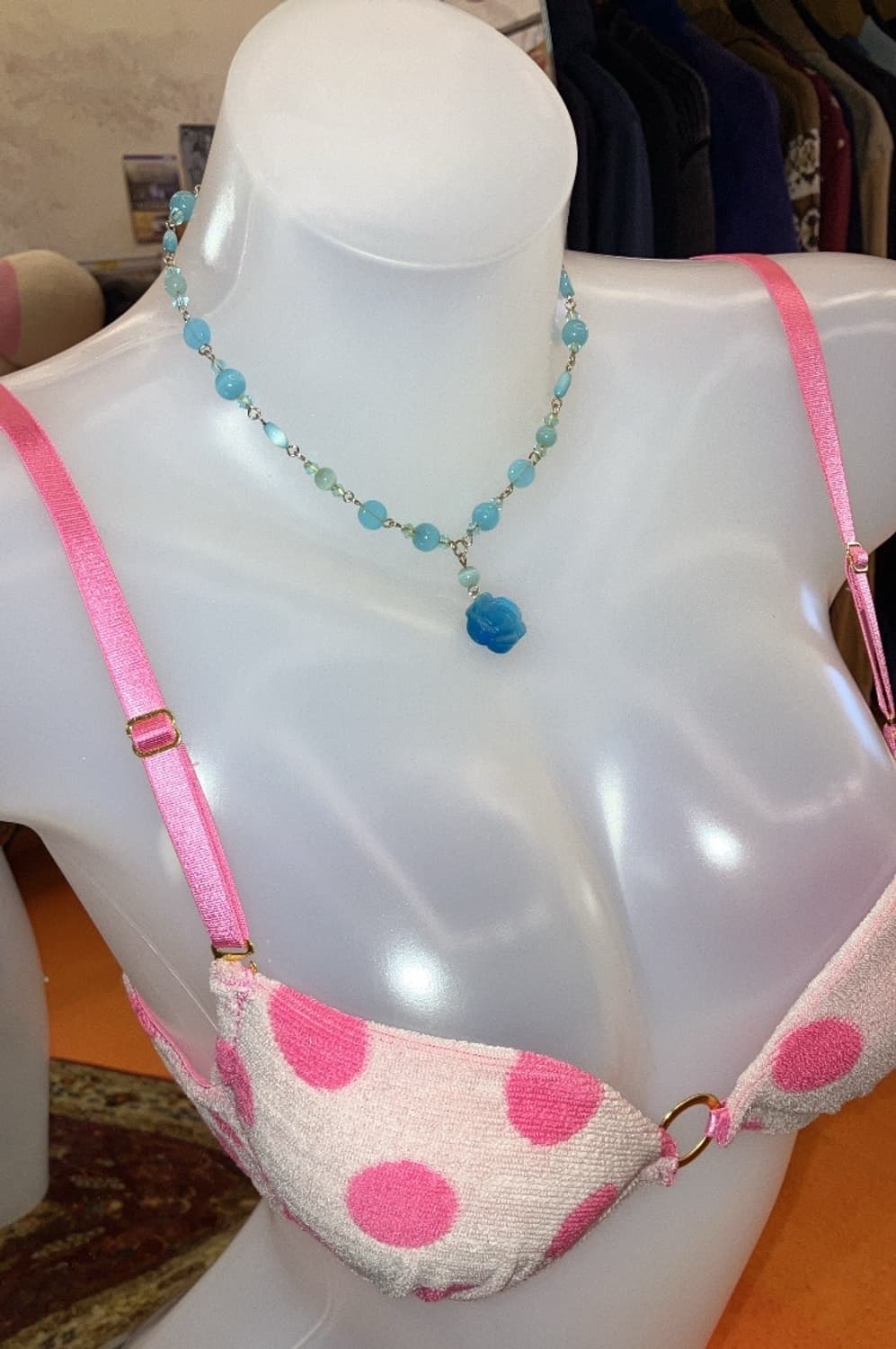 blue rose necklace 상품이미지2
