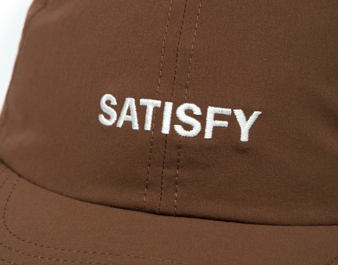 새티스파이 satisfy 피스쉘  러닝 캡 브라운 (새상품)  상품이미지5