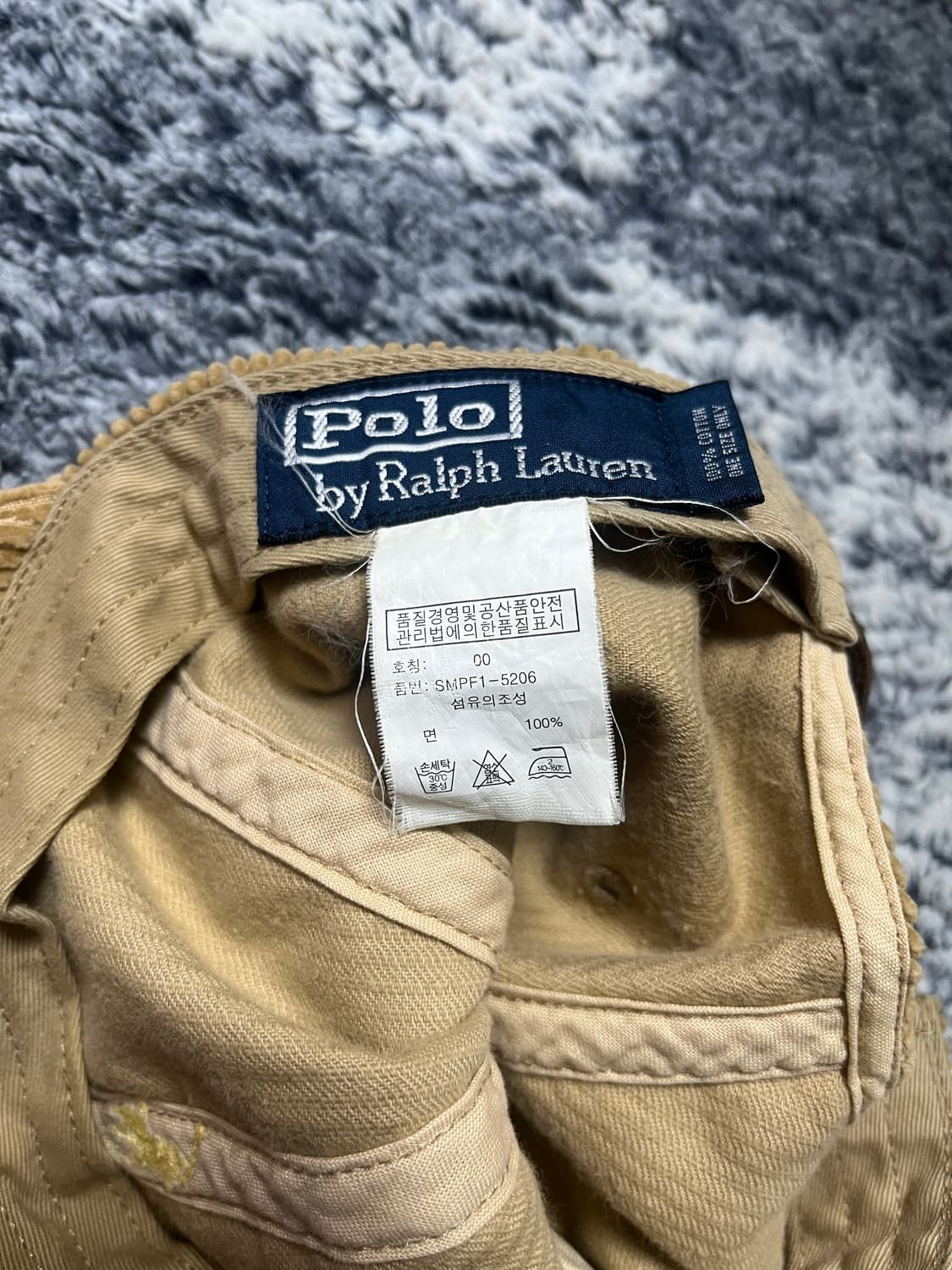 폴로 코듀로이 레더스트랩 볼캡 빈티지모델 상품이미지3