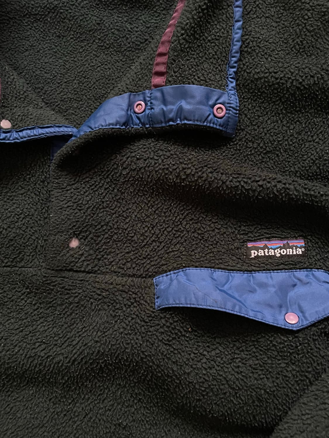 90s 파타고니아 신칠라 스노우리스 그린 눈없산 rare 빈티지 상품이미지4