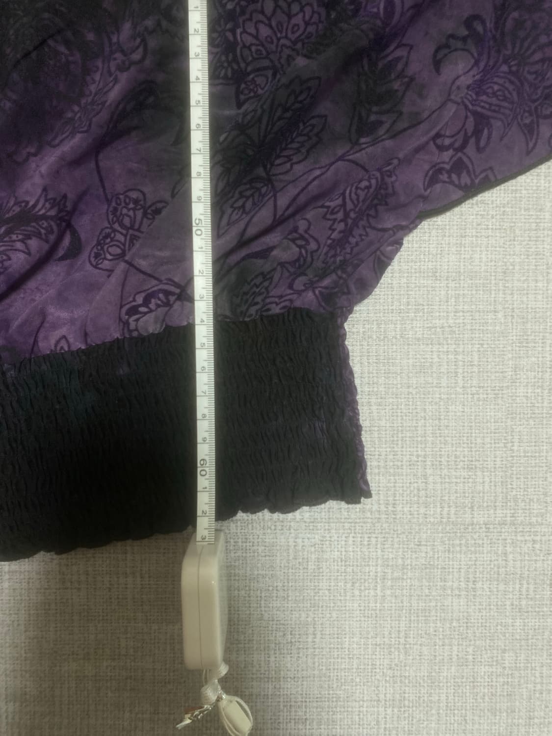 일본빈티지 Revolution 달천깔페어리 보헤미안 케이프블라우스 퍼플 상품이미지3