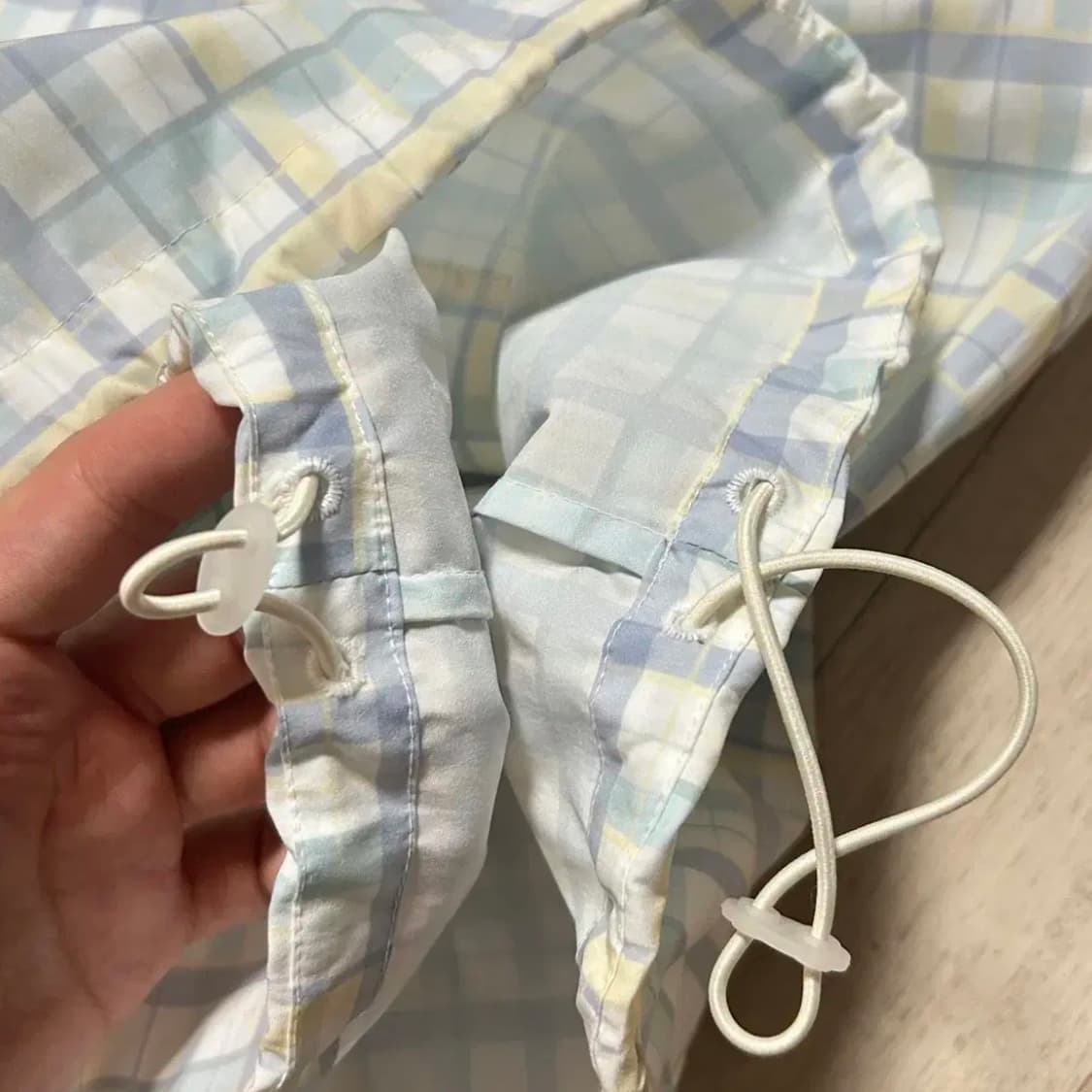 마리떼 23ss 체크패턴 풀오버 나일론 셔츠(S) 상품이미지4