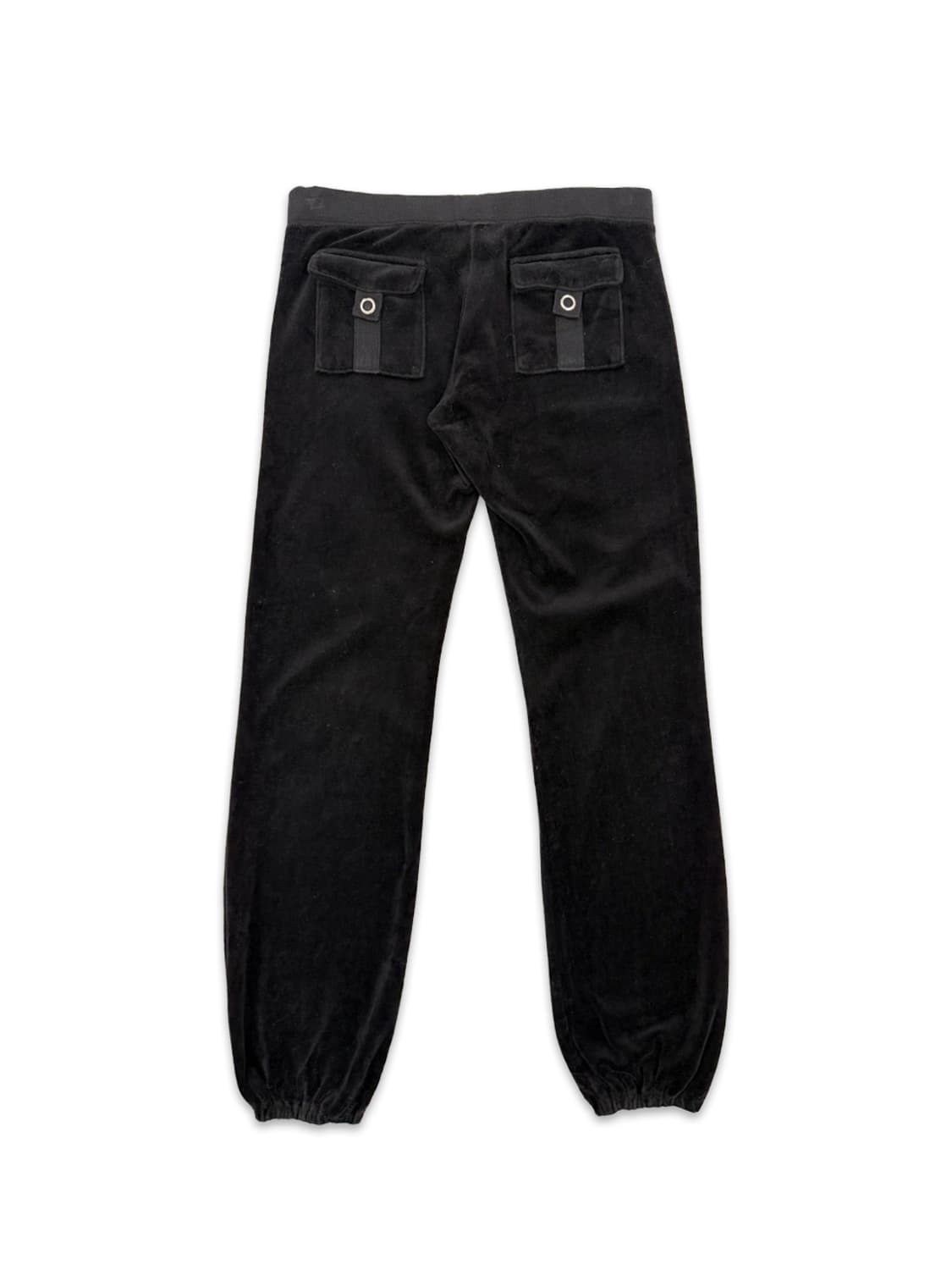 빈티지 Juicy Couture 블랙 벨벳 포켓 스웻팬츠 상품이미지4