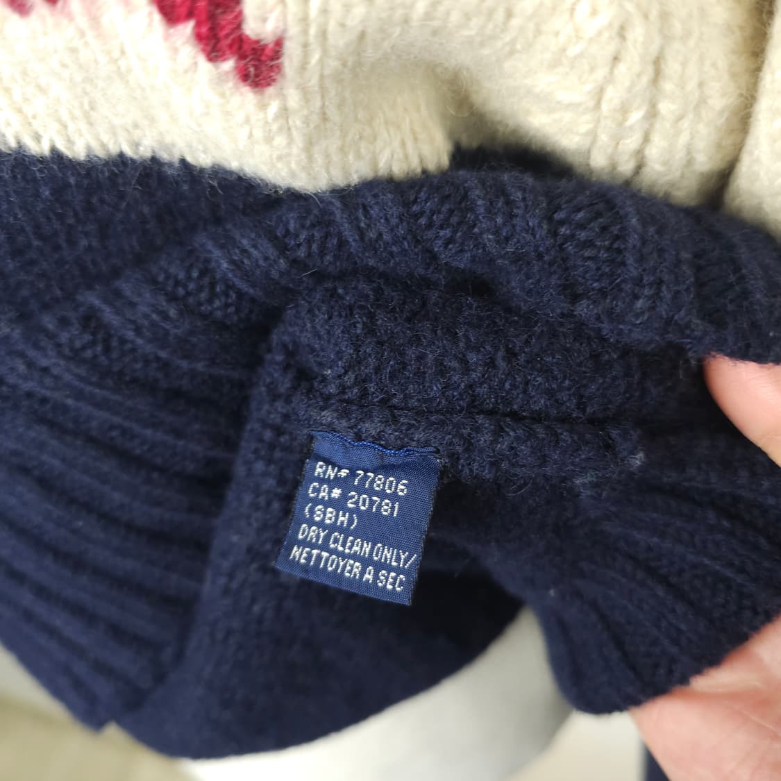 타미힐피거 라운드니트티 남자100사이즈  상품이미지5