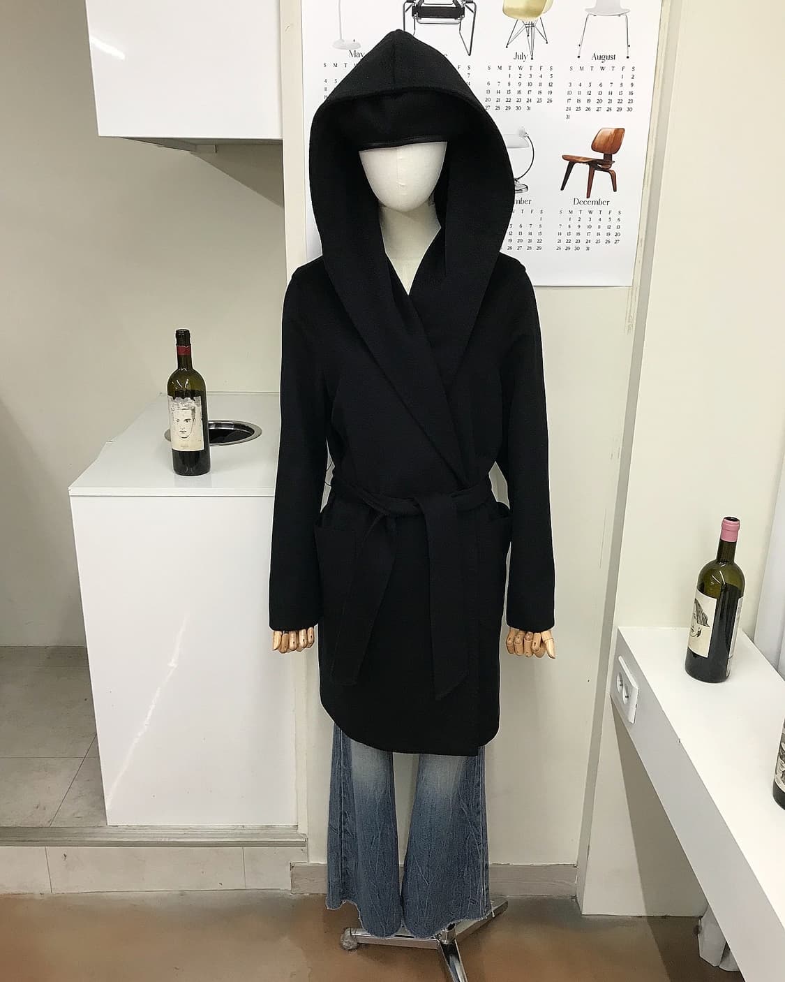 막스마라 카멜울 후드 벨티드 코트 상품이미지10