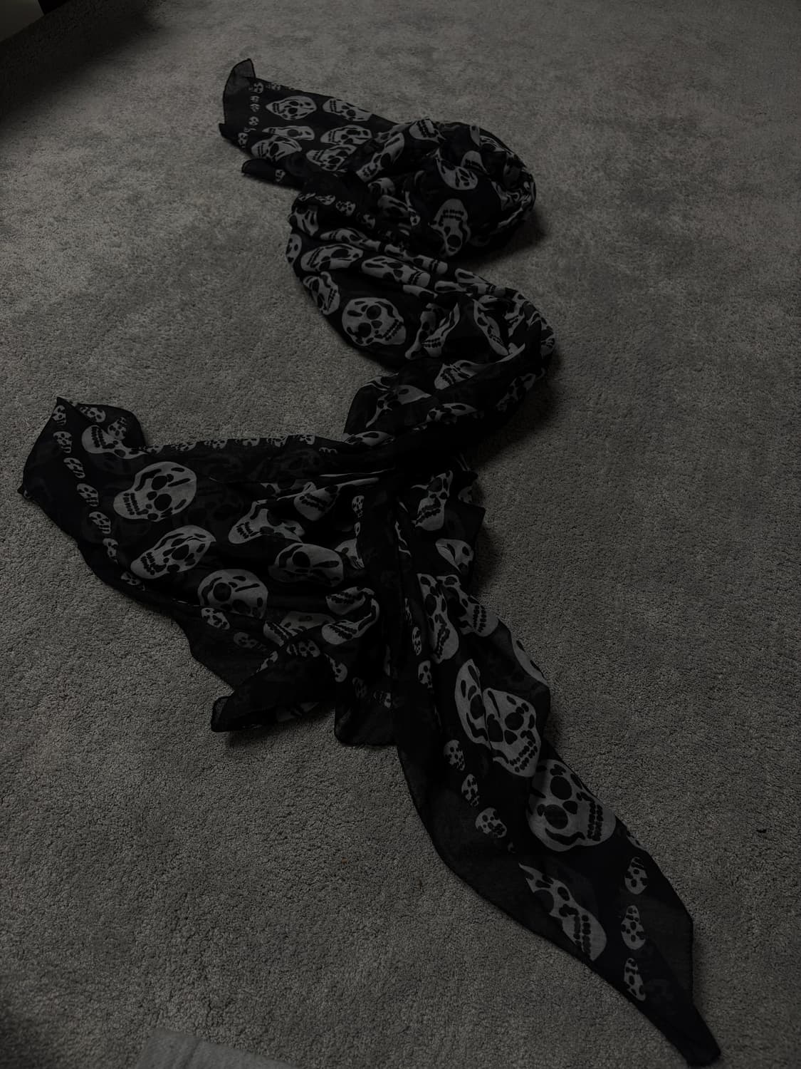 Vintage v-kei rock punk mood scarf 상품이미지1