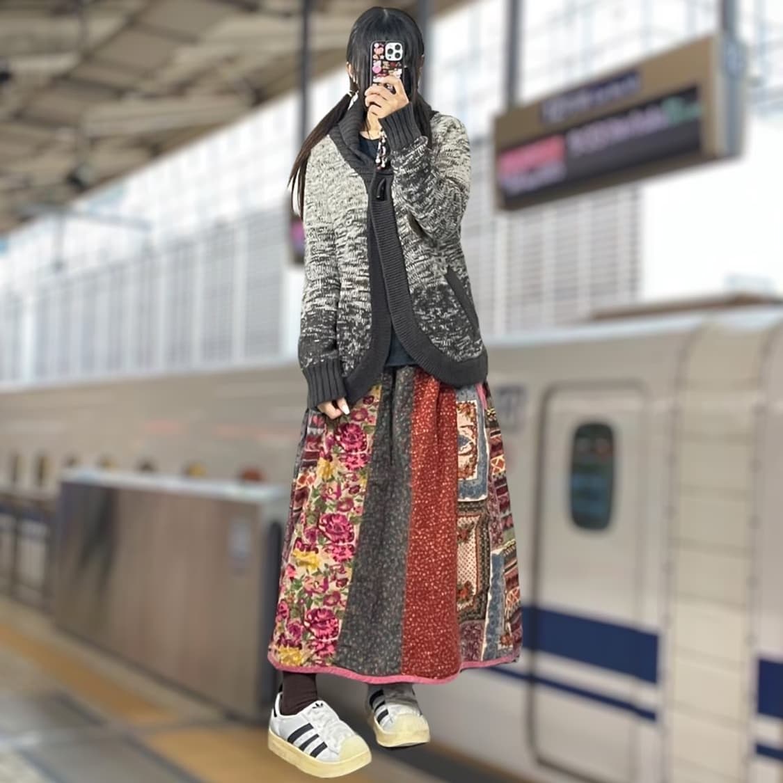 모리걸 토글단추 케이프 가디건 상품이미지1