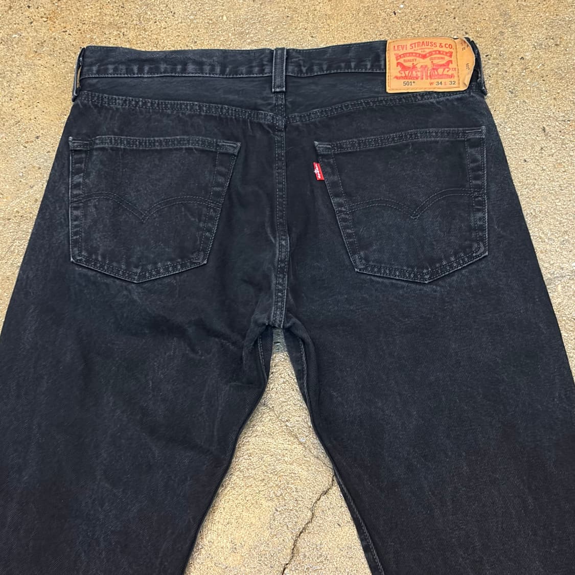 미국 빈티지 리바이스 501 블랙진 청바지 상품이미지5