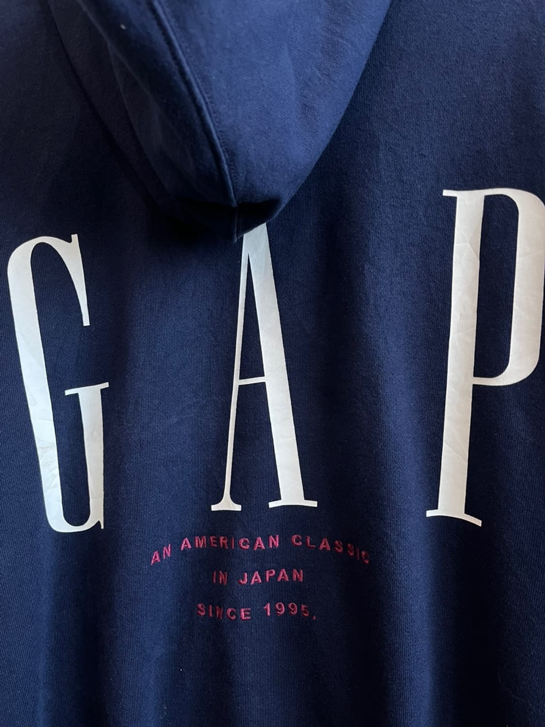 GAP 갭 재팬 30주년 후드집업 네이비 상품이미지6